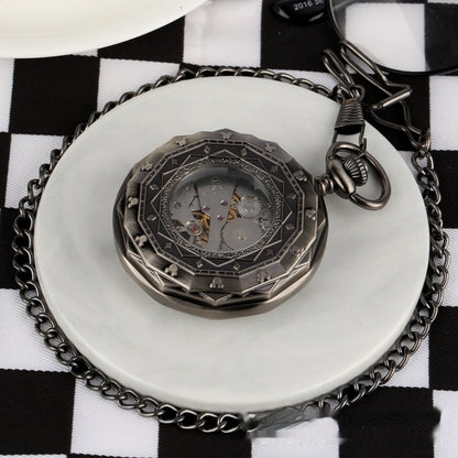 Classic Design Straight Plate Without Cover Roman Pattern Literal Manual Manipulator Pocket Watch