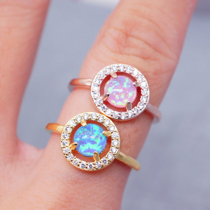 European and American couple ring fashion jewelry gemstone ring female