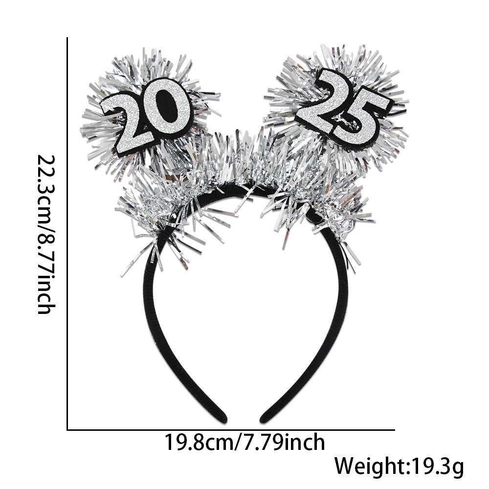 Happy New Year Headband 2025 Party Headband