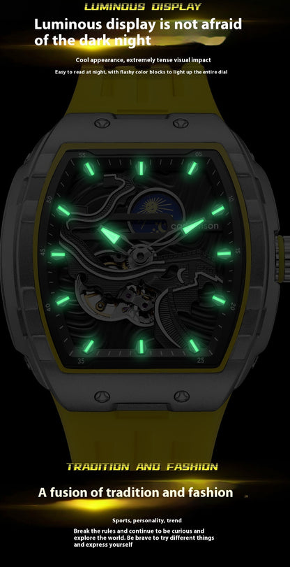 Men's Hollow Automatic Watch Luminous Waterproof Mechanical Watch